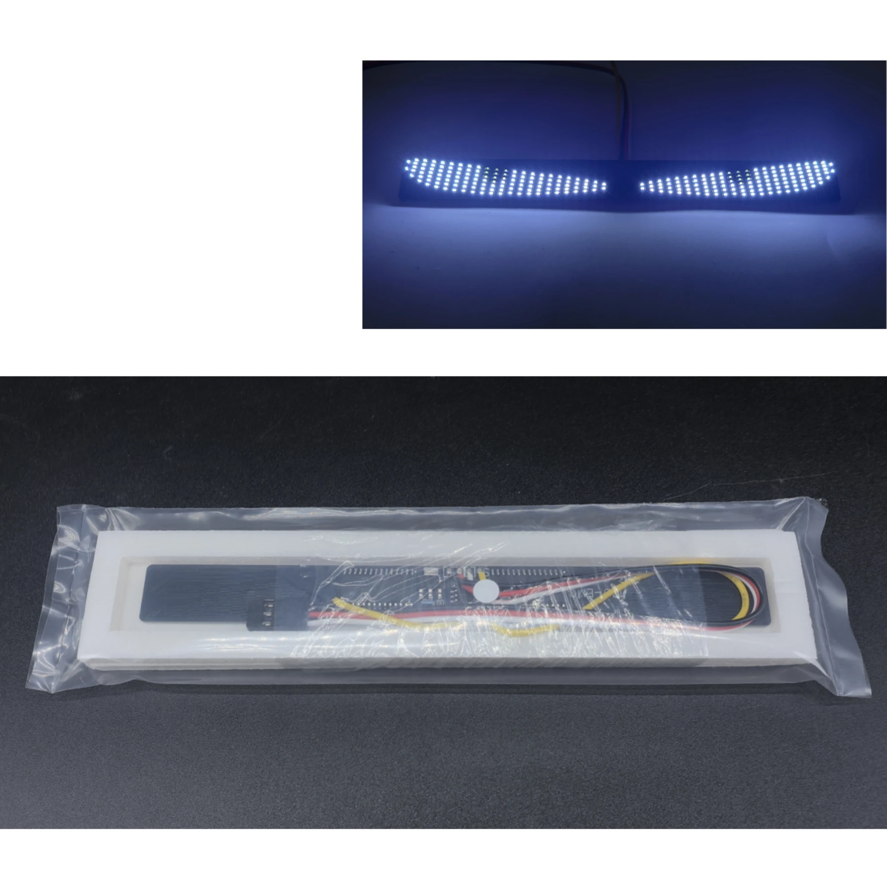 LED Demon Eye Light for Tamiya 1/14 RC Truck Tractor Scania 770s 56379 Front Decorate Light for 1:10 RC Crawlers Cars DIY Parts 