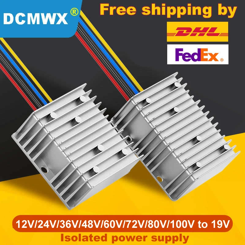 

dc12V24V36V48V60V72V90V110V150V) to 19V transformer Power adapter isolated type power converter voltage reducer module regulator