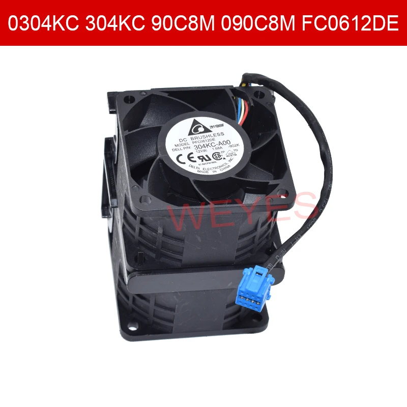 0304Kc 304Kc 90C8M 090C8M Fc0612De Per Il Server Dell R510 6056 Delta Pfc0612De 12V 1.68A 304Kc-A00 Ventola Di Raffreddamento Condizioni Usato