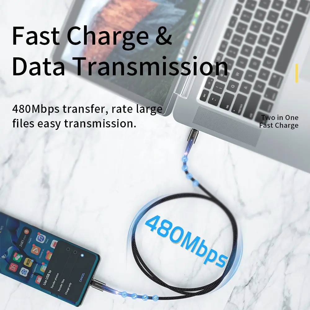 Essager PD100W 60W Type C C to C Cable Fast thumbnail 11
