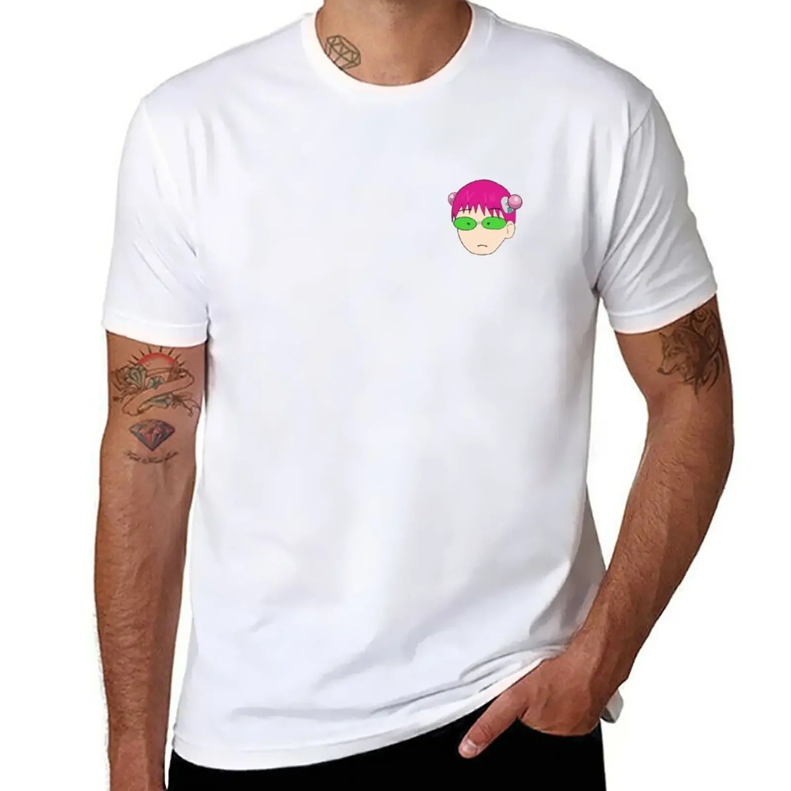 

Simple Saiki T-Shirt plus size tops oversizeds mens t shirts
