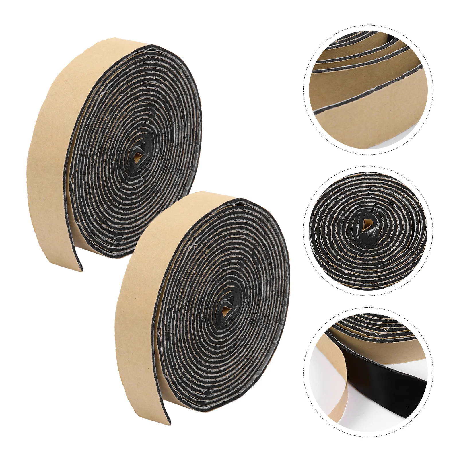 

2Pcs Black Sealants Butyl Tapes Butyl Rubber Sealant Tapes for Door Windshield