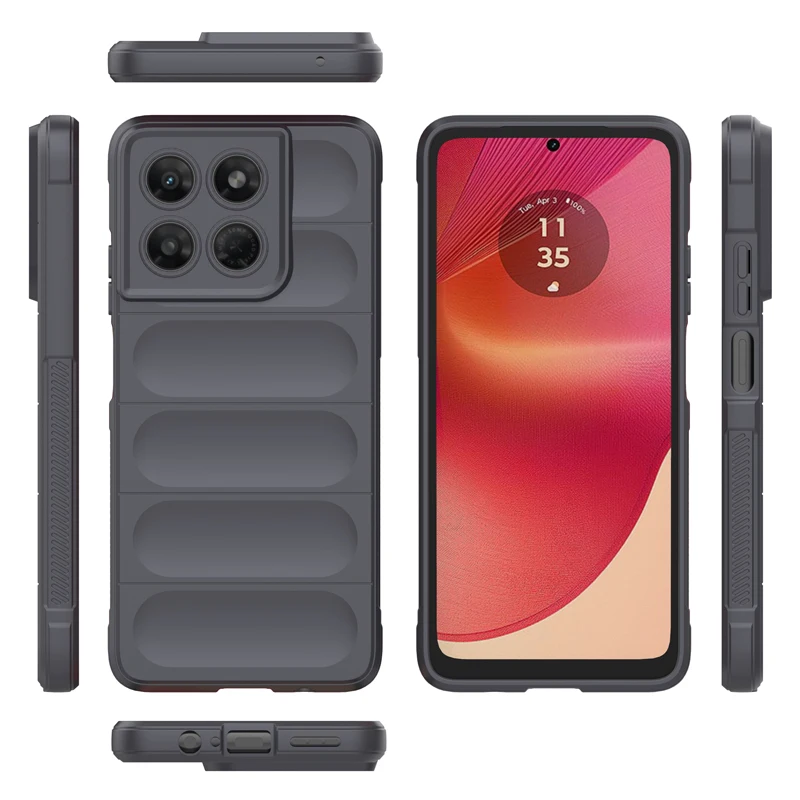Shockproof TPU Shield Soft Silicone Anti-Fall Protective Phone Back Cover