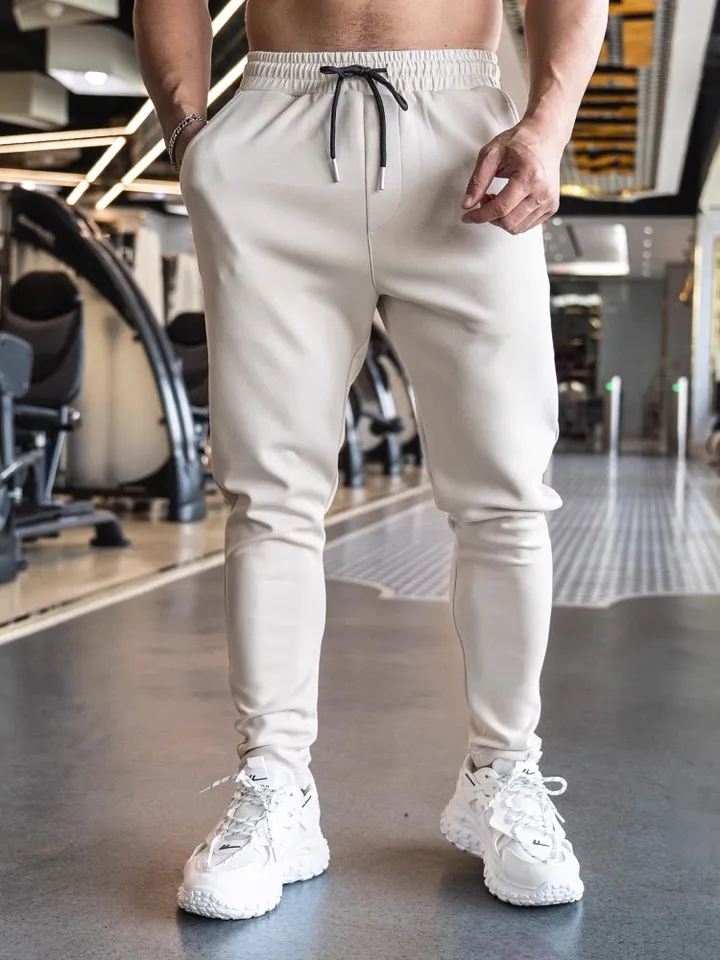 Pantalon Chandal Gris Hombre Pantalones De Chándal De Algodón Para