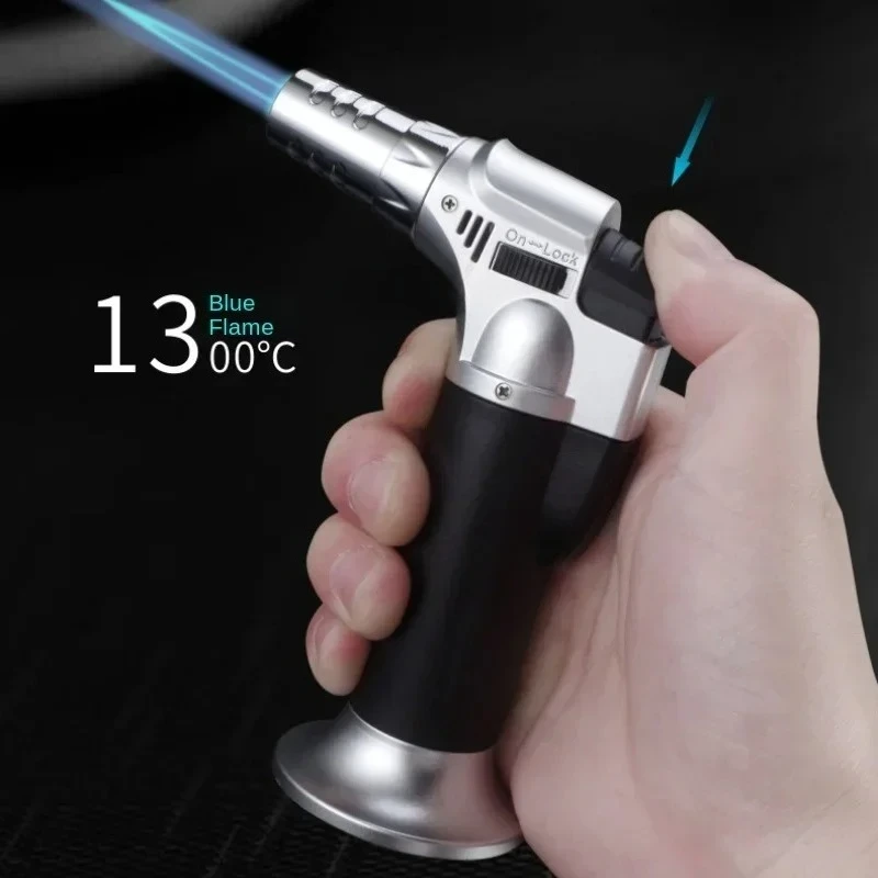 Description Picture 3 of itemNew Portable Metal FlameBBQ Heating Ignition Grill Kitchen Blow Torch Adjustable Cooking Butane Gas Torch Lighter Burner Flame