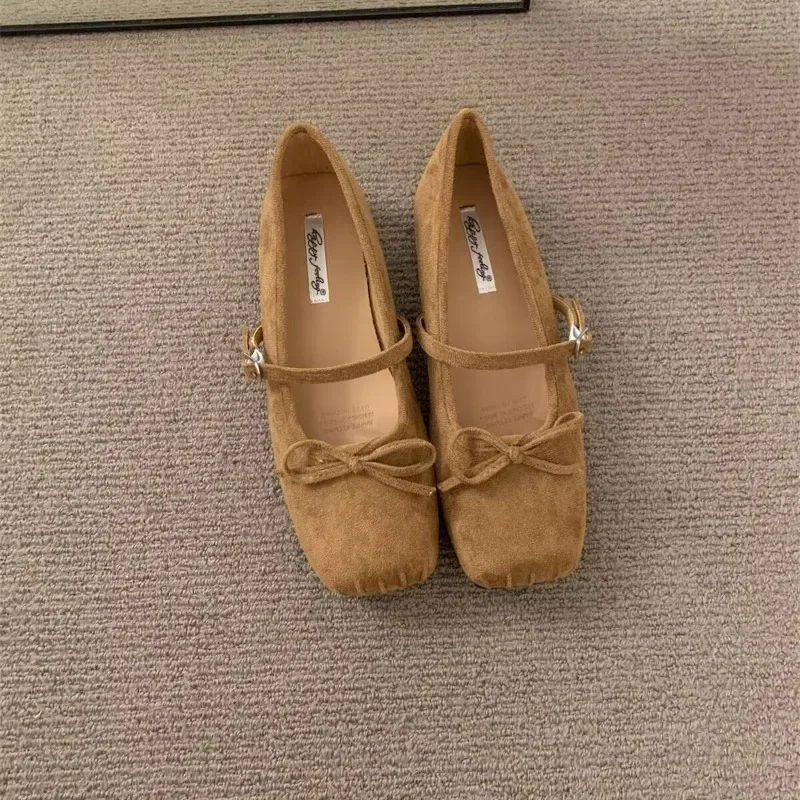 Dress Women's Shoes New Fashion French Style Girl Bow Multifunctional Pig Nose Princess Shoes Women's Flat Shoes Multicolor 2
