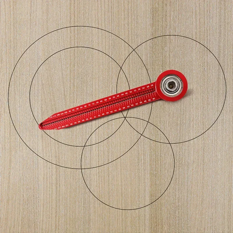 Woodworking Scribe Gauge Compass Hole Ruler Precision Marking Measurement Tool