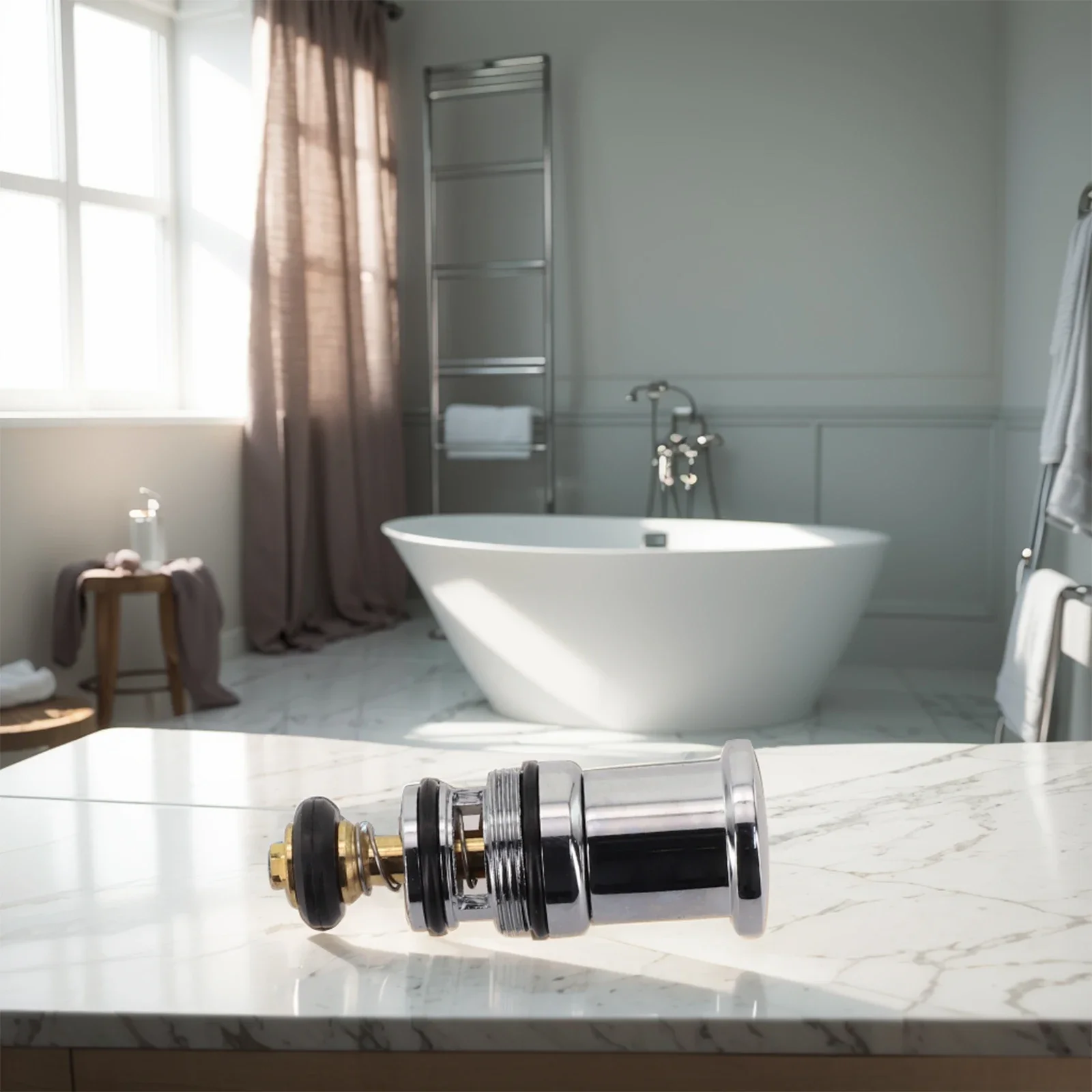 Faucet Water Distributor Shower Switch Valve Copper Chrome Plating Corrosion-resistant Easy Installation Lead-free