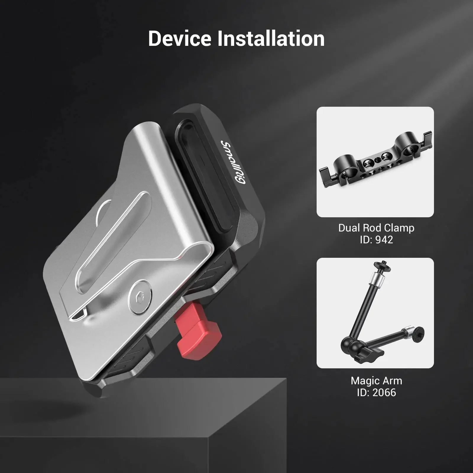 SmallRig Universal Mini V Mount Battery Plate Belt Clip 2990 For A7S3 and other camera V mount batteries