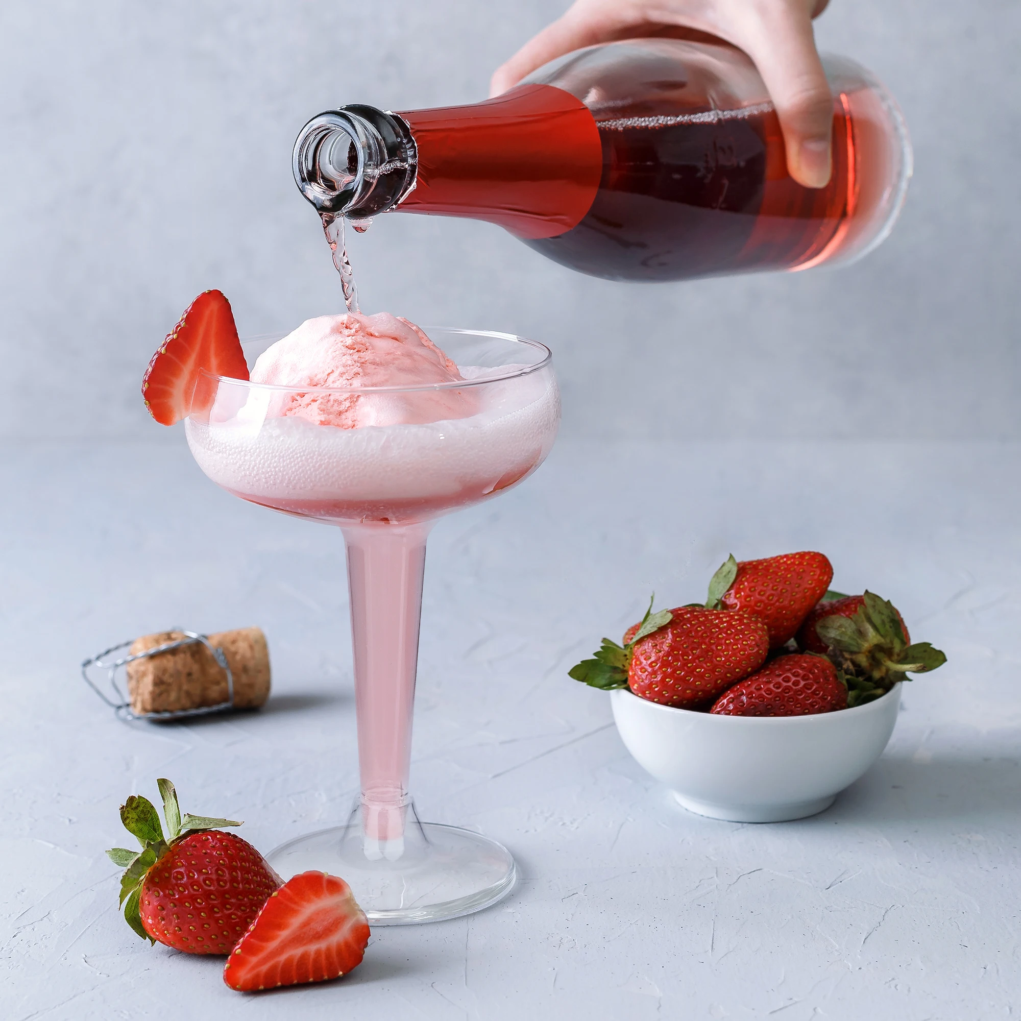 6pcs Plastic Disposable Goblet Champagne Flutes Disposable Glasses Glitter Wedding Party Toasting Clear Plastic Cup