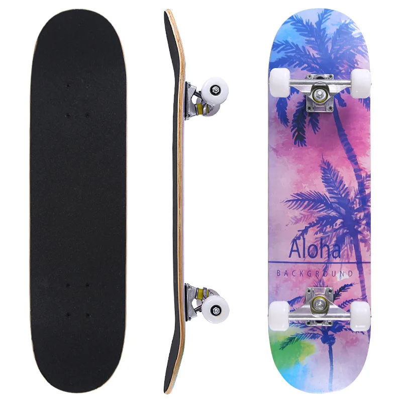 

New 2024 Hot Sell 80*20cm Buy Skateboard For Children Custom Logo Pattern 4 Wheel Cheap Skate Board