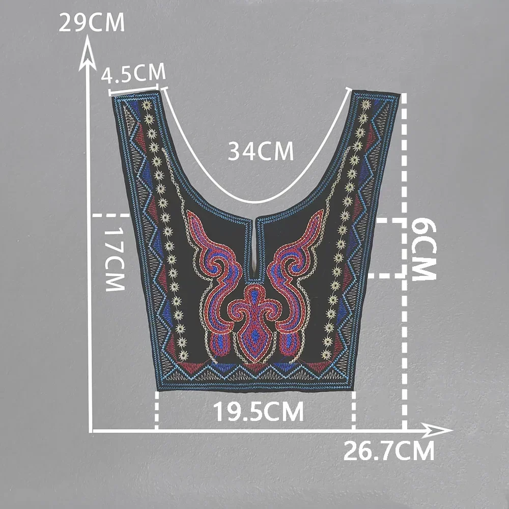 Clothing Accessories 1-10 pcs ethnic style embroidery collar shaped clothing DIY sewing decorative