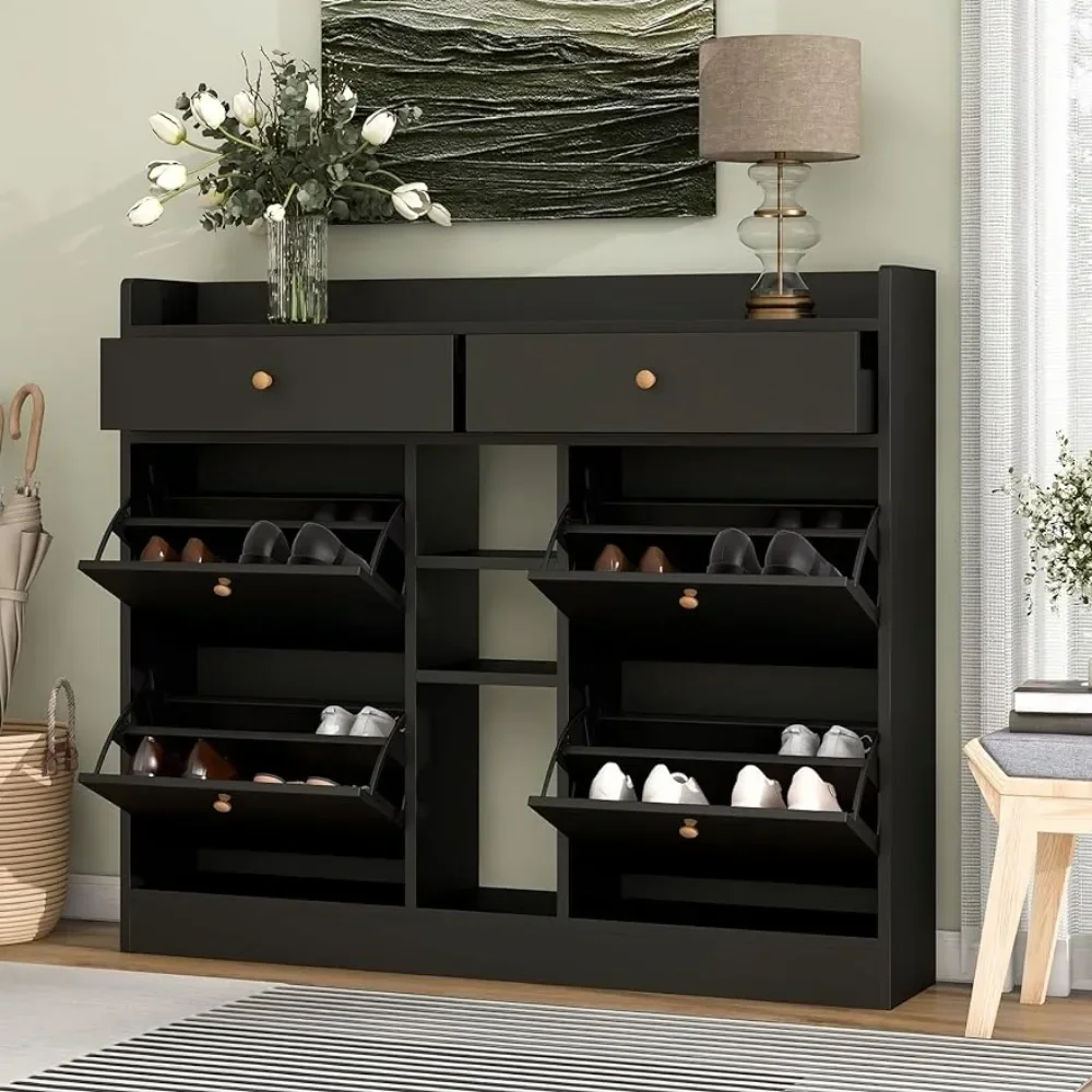 

Hold Up to 19 Pairs Shoe Organizer for Entryway Hallway Small Spaces Entrance Hidden Rack Free Standing Shoes Living Room Home