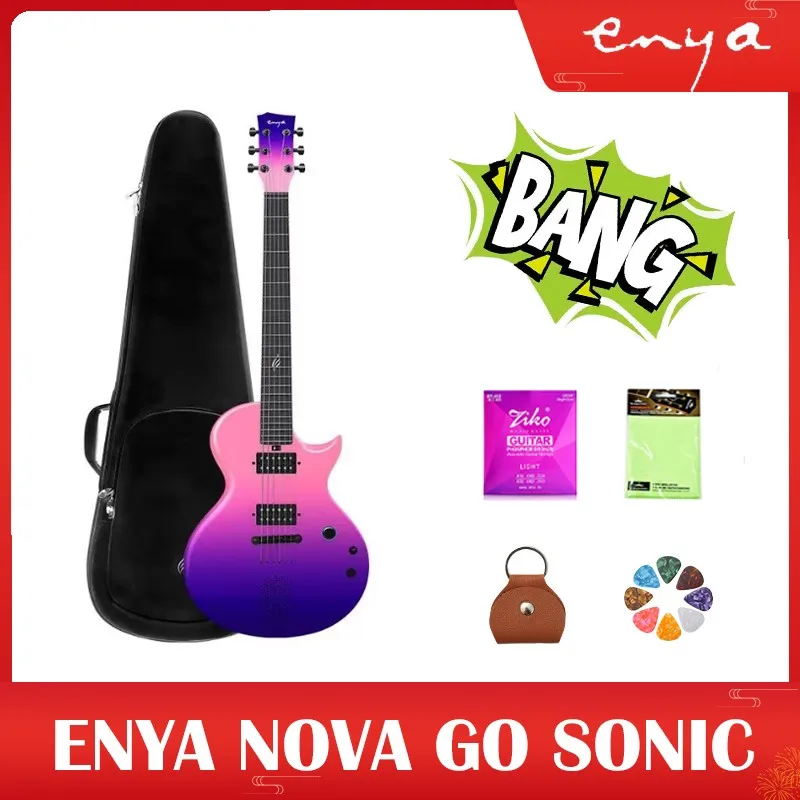 ENYA Nova Go 소닉 탄소 섬유 일렉트릭 기타, 가방 포함