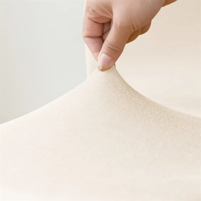 Description Picture 6 of item1Pc Water Repellent Bar Chair Cover Anti-dirty Short Back Chair Seat Slipcover Solid Color Armless Stool Protector for Hotel