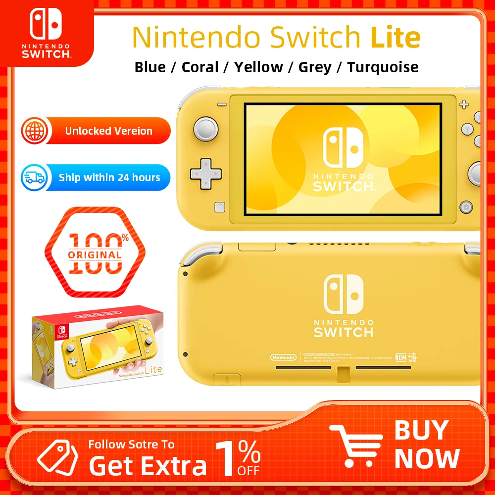 Nintendo Switch Lite Yellow 5.5 inch LCD Touch Screen 32GB AliExpress