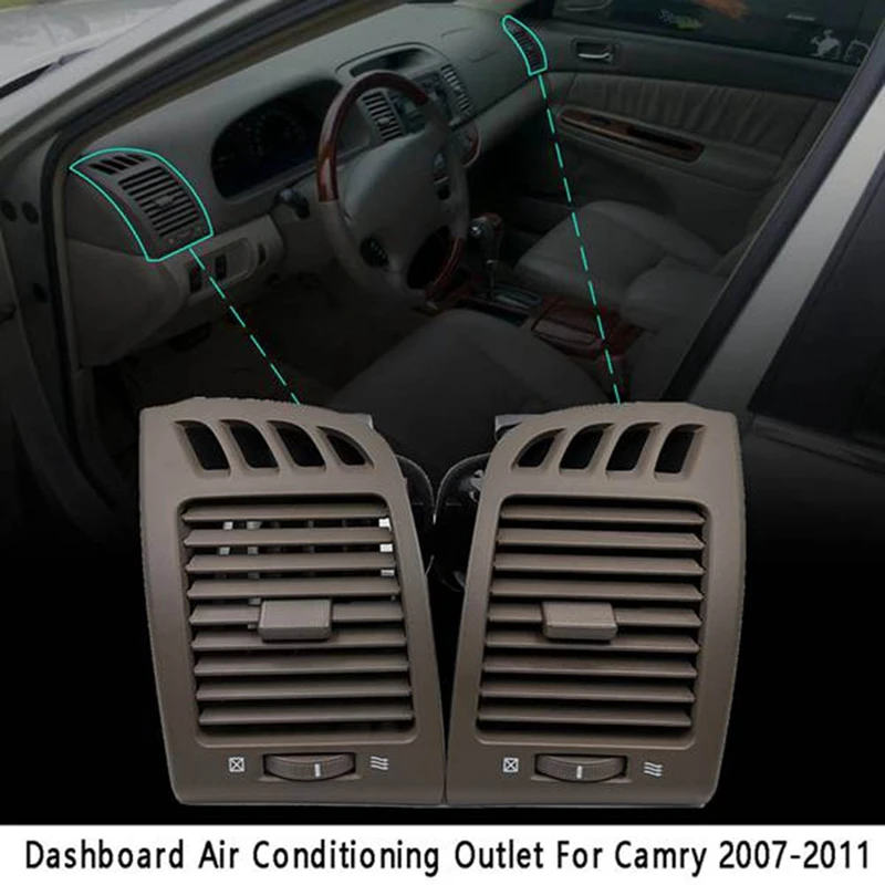 Front Left Right Air Conditioner Outlet Dashboard Air Outlet Accessories Parts Component For Toyota Camry 2002-2005