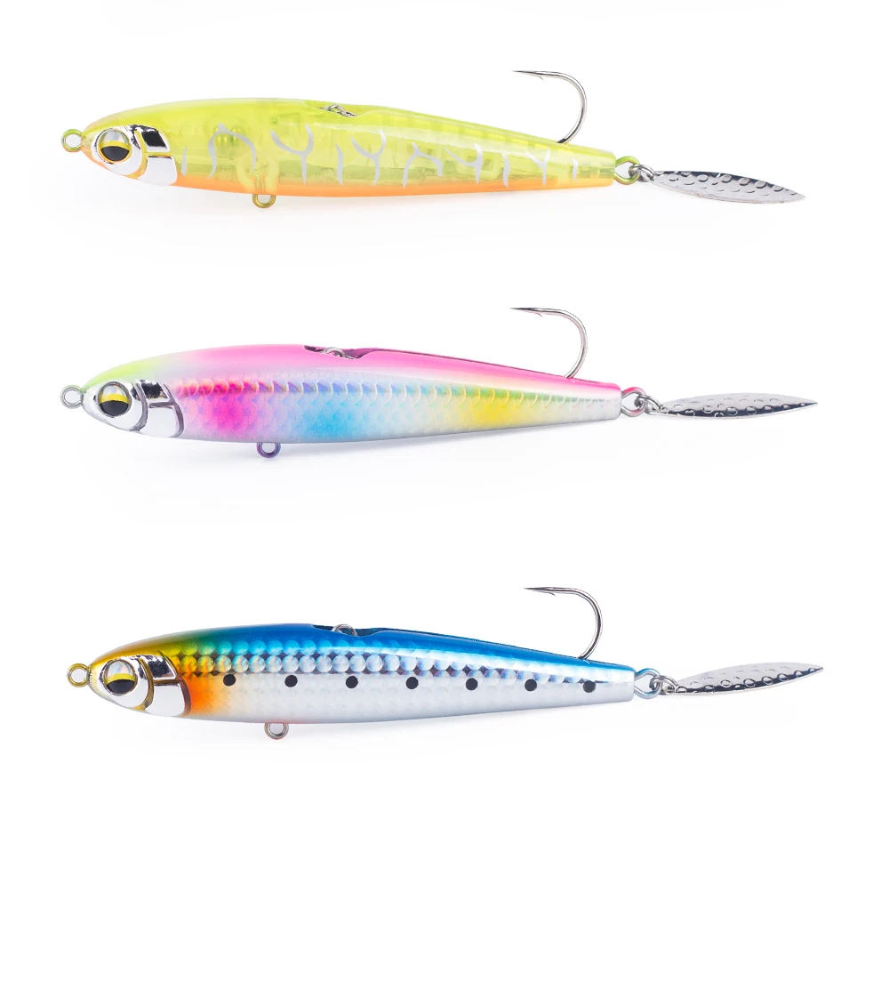 Hanlin 3 teile/satz sinkende Bleistift köder 10cm/26g Plastik box Hart fischen lockt Swimbait künstliche Wobbler Bass forellen Tackle – Detail 9