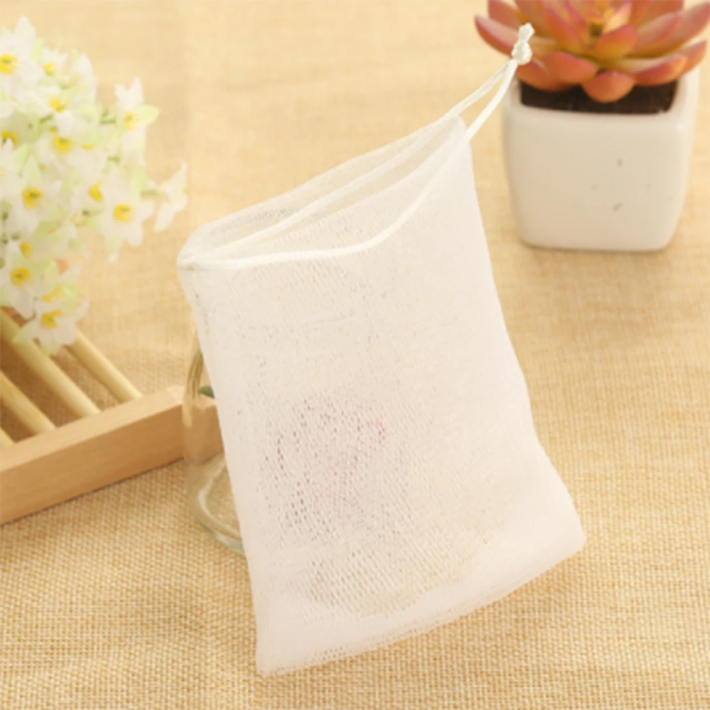 1000pcs 9*15cm 비누 메쉬 비누 거품 그물 거품 메쉬 가방 피부 청소 도구