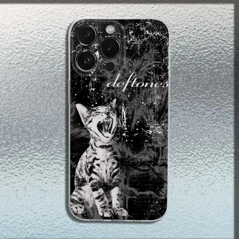 Deftones Band Design Transparent Soft Phone Case