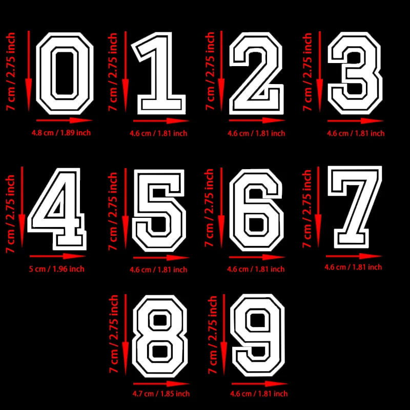 Set of 10 Mini Numerical Figures (0-9)