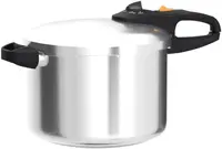 8.4 Quart Multi-Setting Pressure Cooker with Digital Cookbook and Steamer Basket - Polished Stainless Steel ( 1