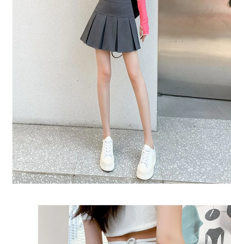 Streetwear Mini Skirts Women Preppy Kawaii High Waist Pleated Skirt Y2K School Uniform Harajuku Korean A Line Skirts New