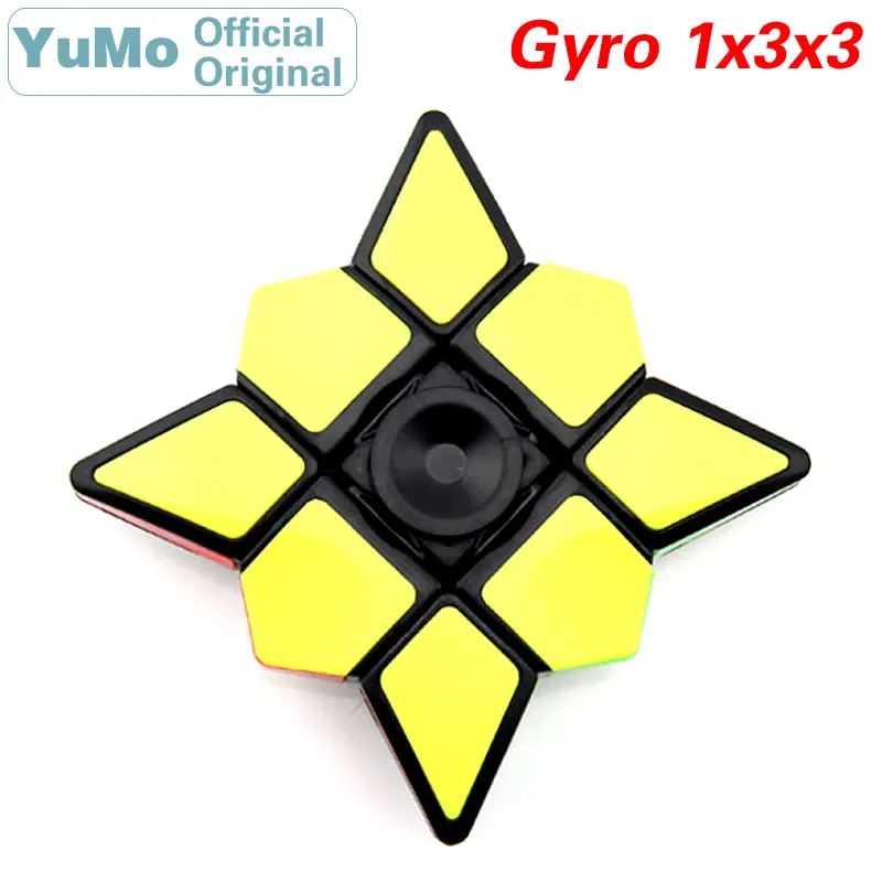 YuMo Fingertip Gyroscope 1x3x3 Magic Cube Finger Spinner Gyro 133 Speed Cube Antistress Release Pressure Educational To bat finger spinner