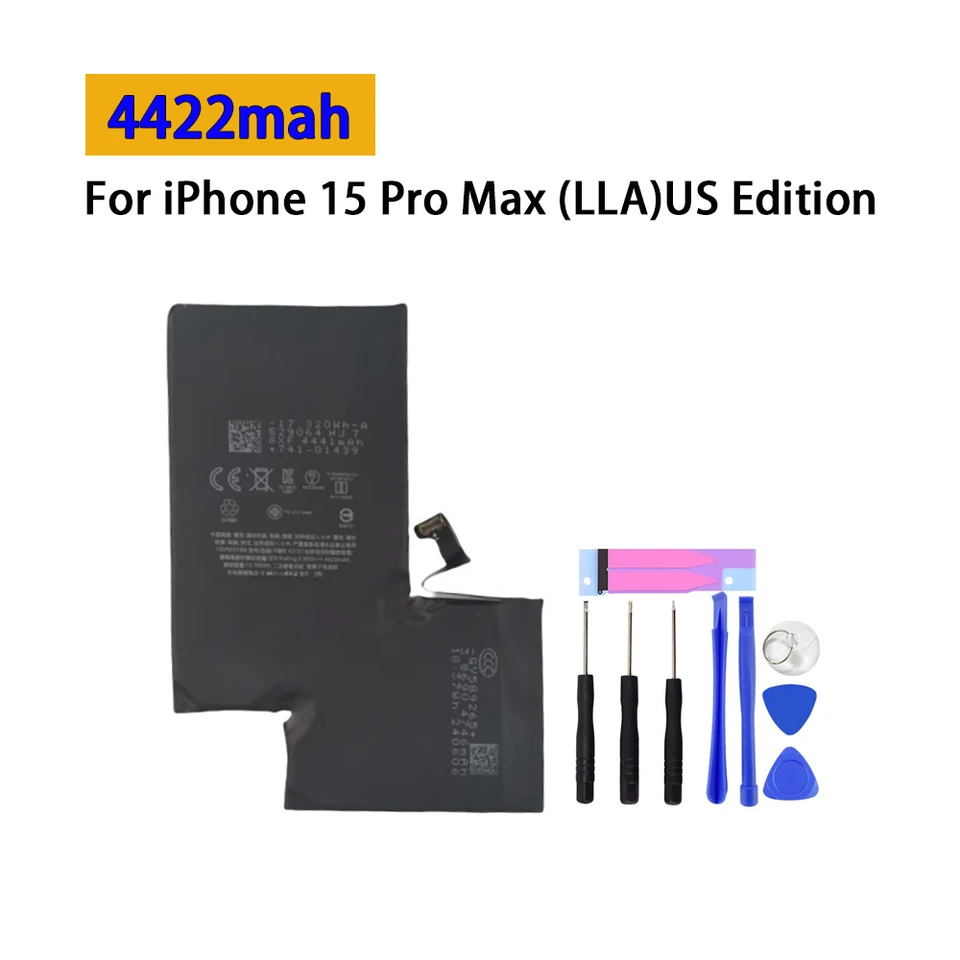 For iPhone 15 Pro Max (LLA)US Edition 4422mah Mobile Phone Battery