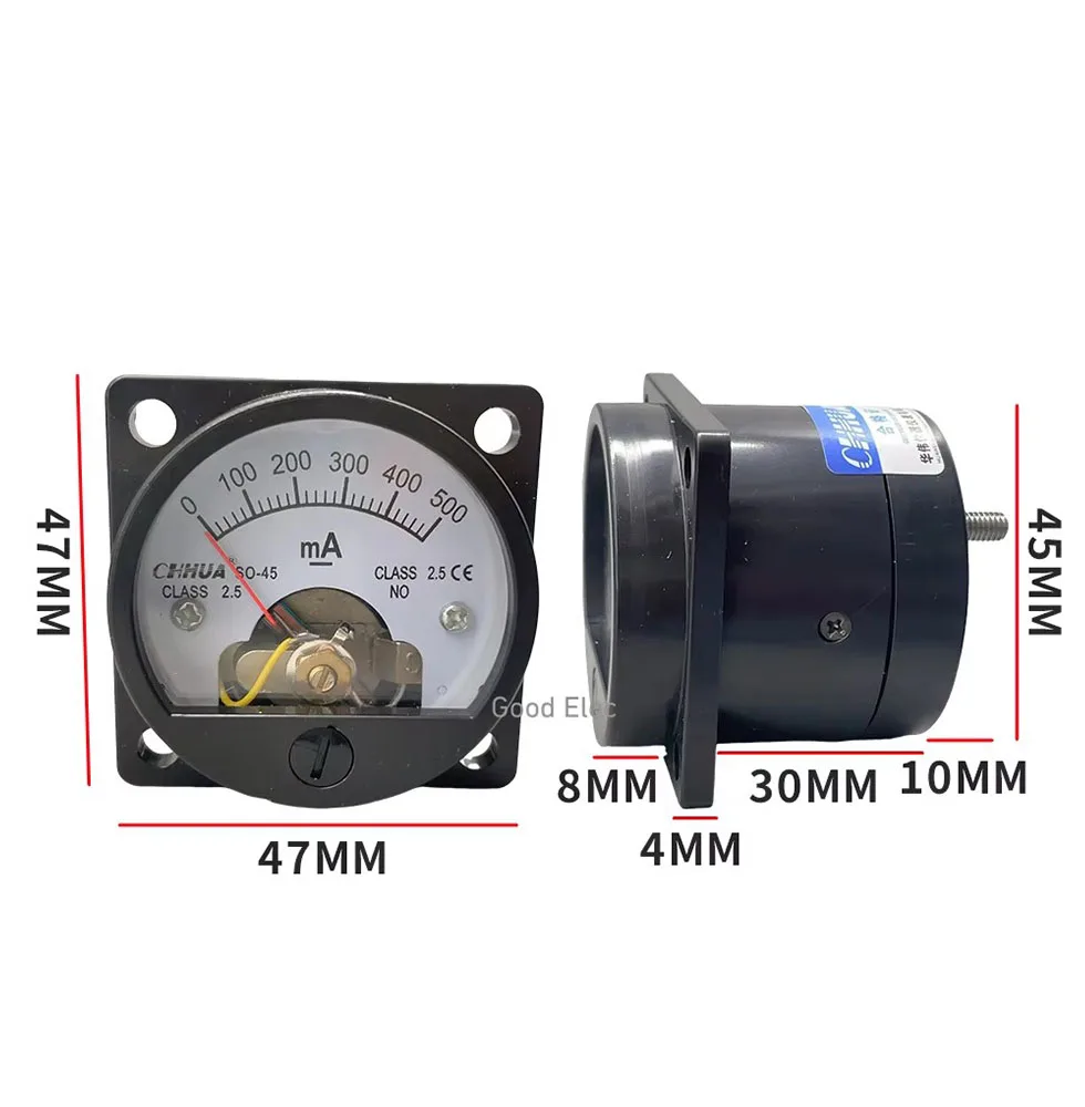 Shanghai MCP アナログ電流計 MS301 MS-301 1台（直送品） - アスクル SO-45 AC MA 電流計ポインターアナログ円形海洋計器測定電流ツール 1mA-500mA オプション 1個(400MA)