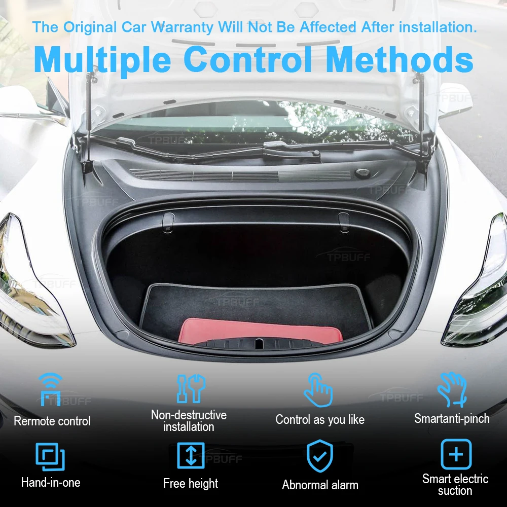 Electric Front Cover For Tesla Model 3 Y Trunk Smart Intelligent Opener Door System  Free Liftgate Tailgate Auto Closing Sensor