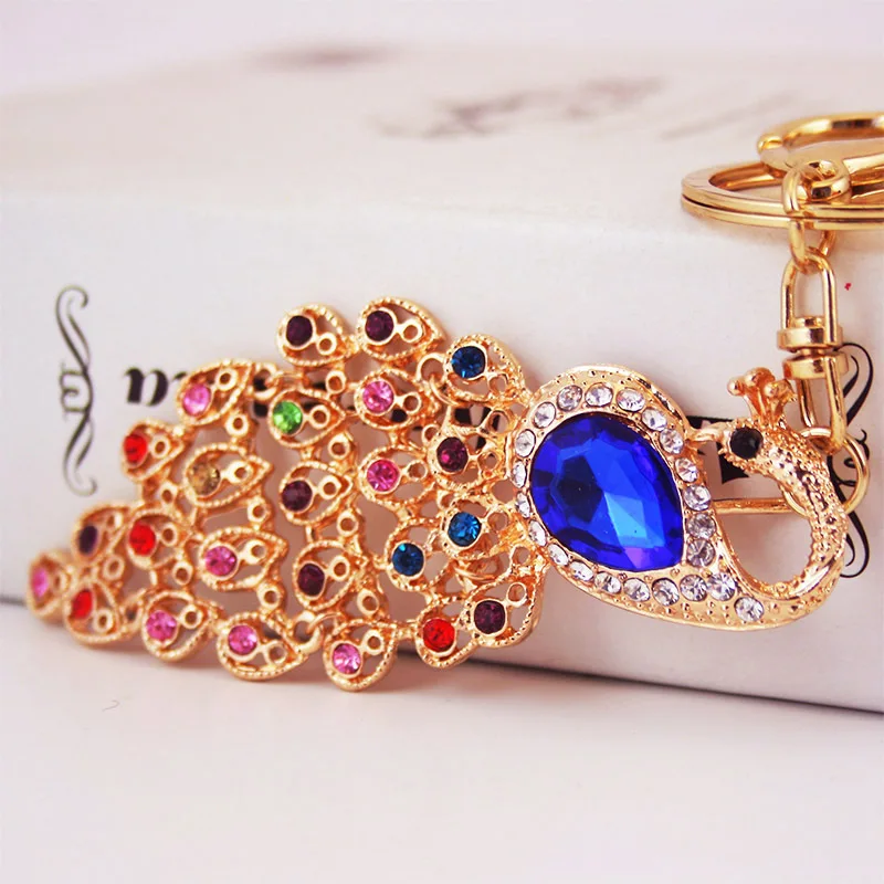 

Lovely Alloy Colorful Peacock Car Key Chain