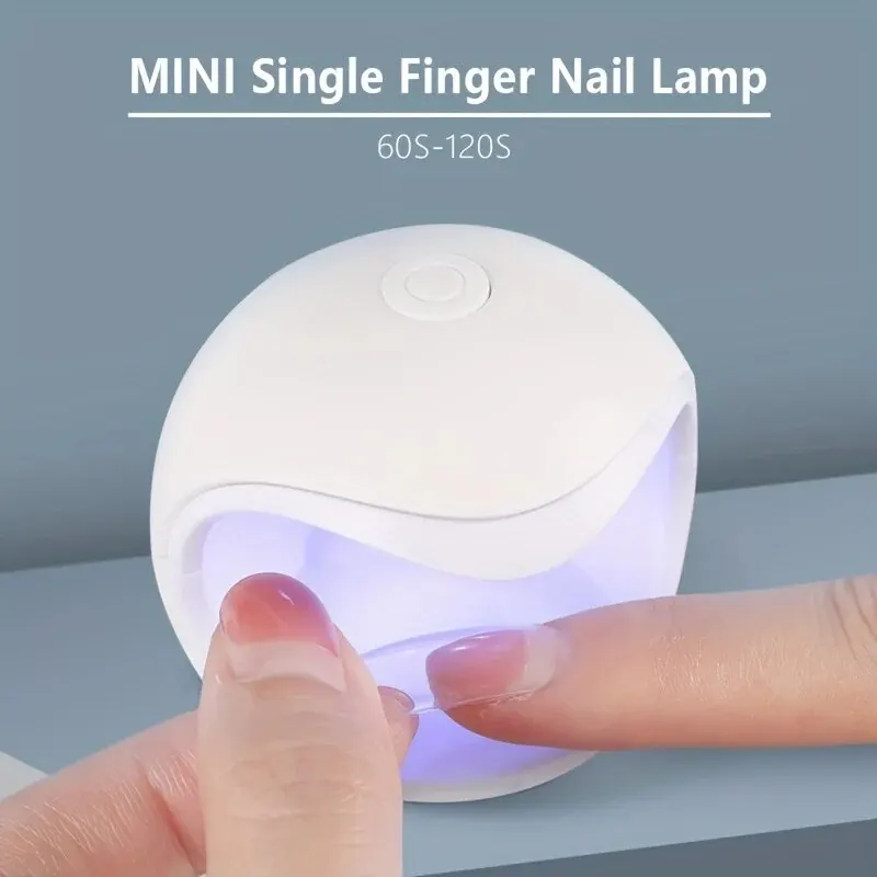 UV Curing Lamp UV Nail Lamp Portable Mini UV LED Nail Dryer Lamp USB Cable Cute Helmet Design Gel Nail Polish Quick Drying Lamp