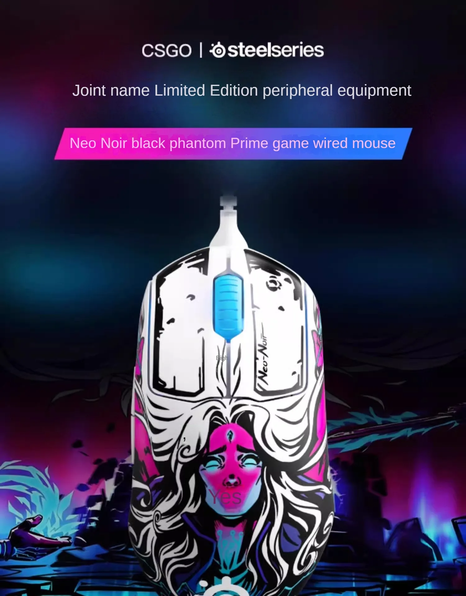Mouse Leve, Esports Grade, Rastreamento de Precisão com Sensor TrueMove Pro