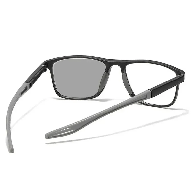 Presbyopic Glasses Photochromic Presbyopia Glasses Vintage TR90 Sports Color Changing Sunglasses Finished Reading Eyewear 0 To +4.0