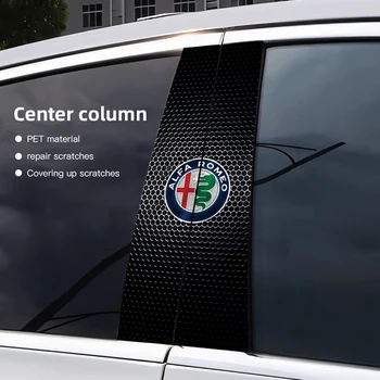 Auto Emblema Centro Pilastro Adesivo Auto Porta Adesivi Decorativi Per Alfa Romeo Giulietta Mito 159 Giulia Stelvio 156 147 Tonale