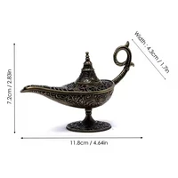 Antique Style Lamp Metal Incense Burner Scented Unscented Candle Holder Home Decor Gift Arabic Incense Burner 6
