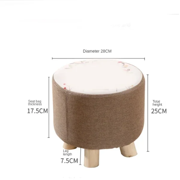 

Flurry Mushroom Ottoman Dressing Makeup Shoe Changing Stool Lamb fleece stool Pouf Bench Adutls Kids Gift Home Decor Furniture