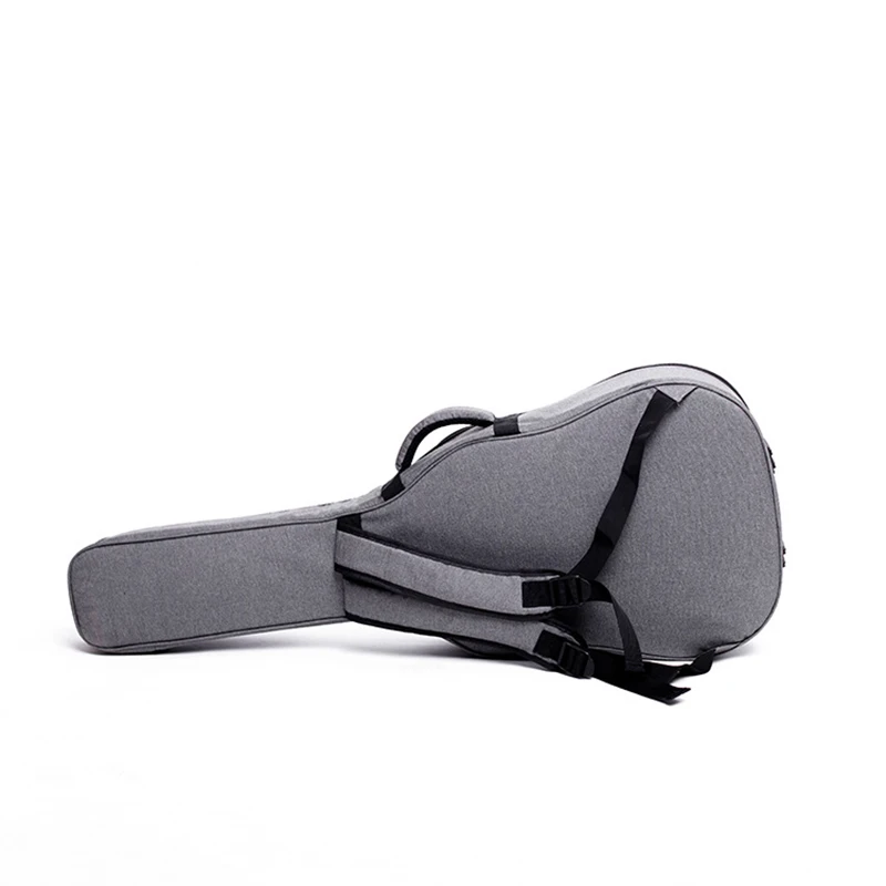 Scione Case for Guitar 41 Inch 600D Oxford Fabric Classical Guitar Bags with Double Straps 25MM Thick Sponge Red Backpack K196