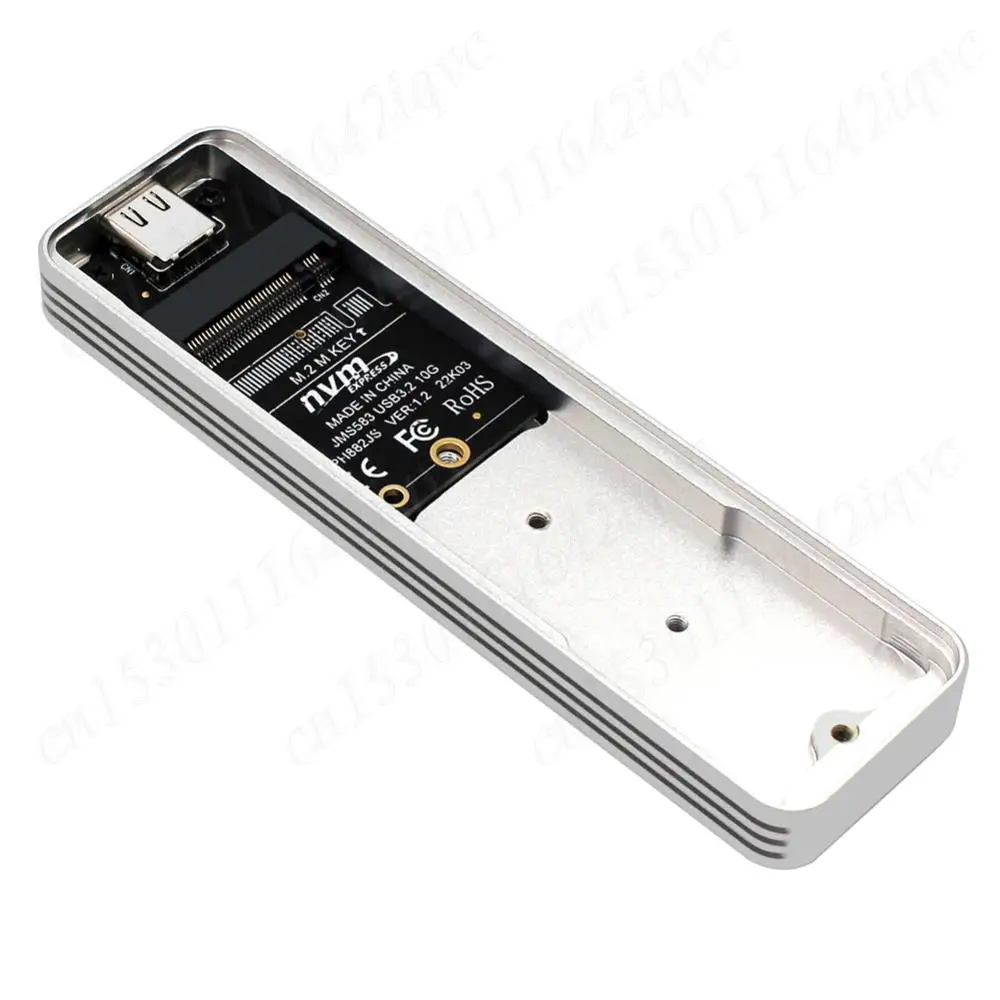 M.2 NVMe 솔리드 스테이트 드라이브 외부 인클로저 USB 3.2 Gen2 하드 드라이브 인클로저 SSD 2230/2242/2260/2280용 모바일 하드 디스크 박스