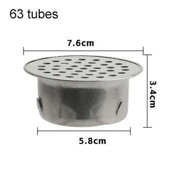 สแตนเลสห้องน้ําท่อระบายน้ําผม Catcher ระเบียงระบายน้ําปลั๊กสวนกลางแจ้งหลังคา Anti-blocking ชั้นกรอง 8