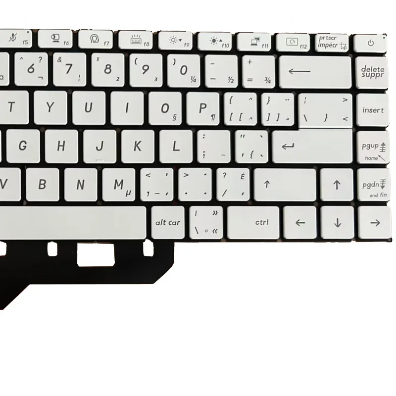 Teclado do Portátil Nos cf para Msi Ms1551 Inglês Cinza com Retroiluminado Branco Novo - Imagem 2
