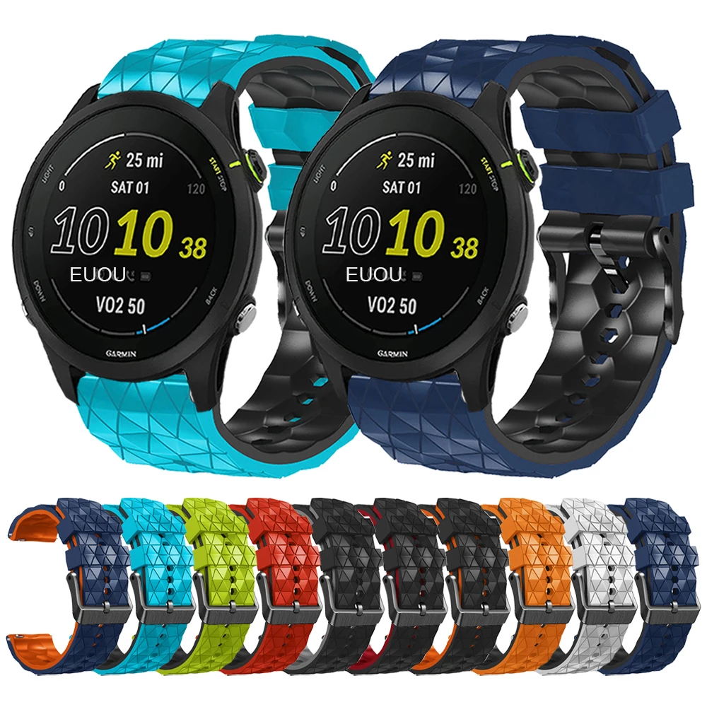 Cinturino Sportivo In Silicone Per Cinturino Garmin Venu 2 Per Garmin Forerunner 255 Music / Vivoactive 4 Cinturino Cinturino Correa 22Mm