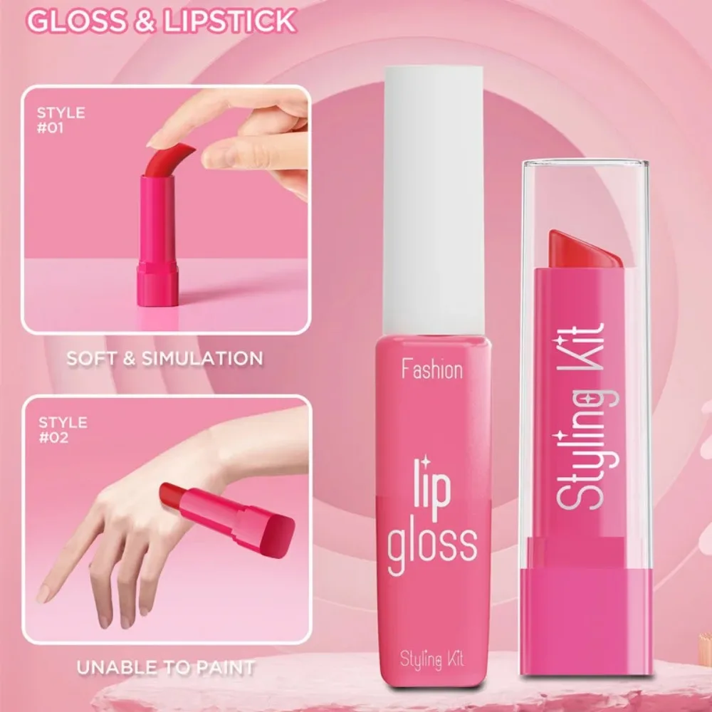 Kids Pretend Play Makeup Beauty Set For Little Girls Makeup Kit Pretend Toys Imaginative Cosmetic Set Toy For Girls
