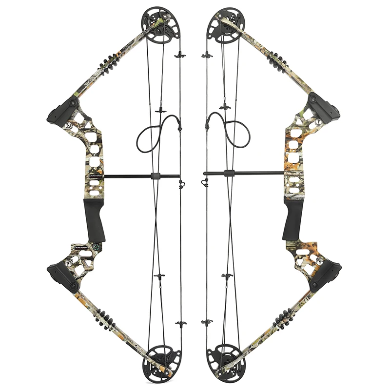 JUNXING Compound Bow and Arrow Set 20-70lbs Left/Right Hand Let-off 80% IBO 320FPS Outdoor Sports Hunting Shooting Accessories