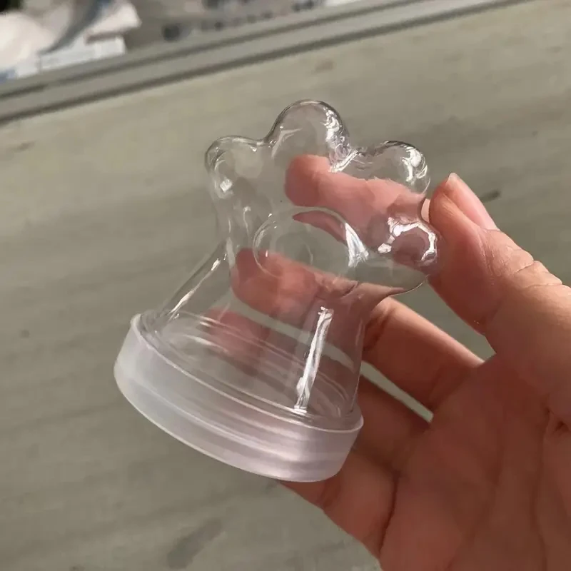 Transparente Haustier Fell Andenken Flasche Haustier Katze Haar Lagerung Jar Kawaii Katze Pfote Form Candy Gläser Mehrzweck Haustier Memorial geschenk – Detail 5