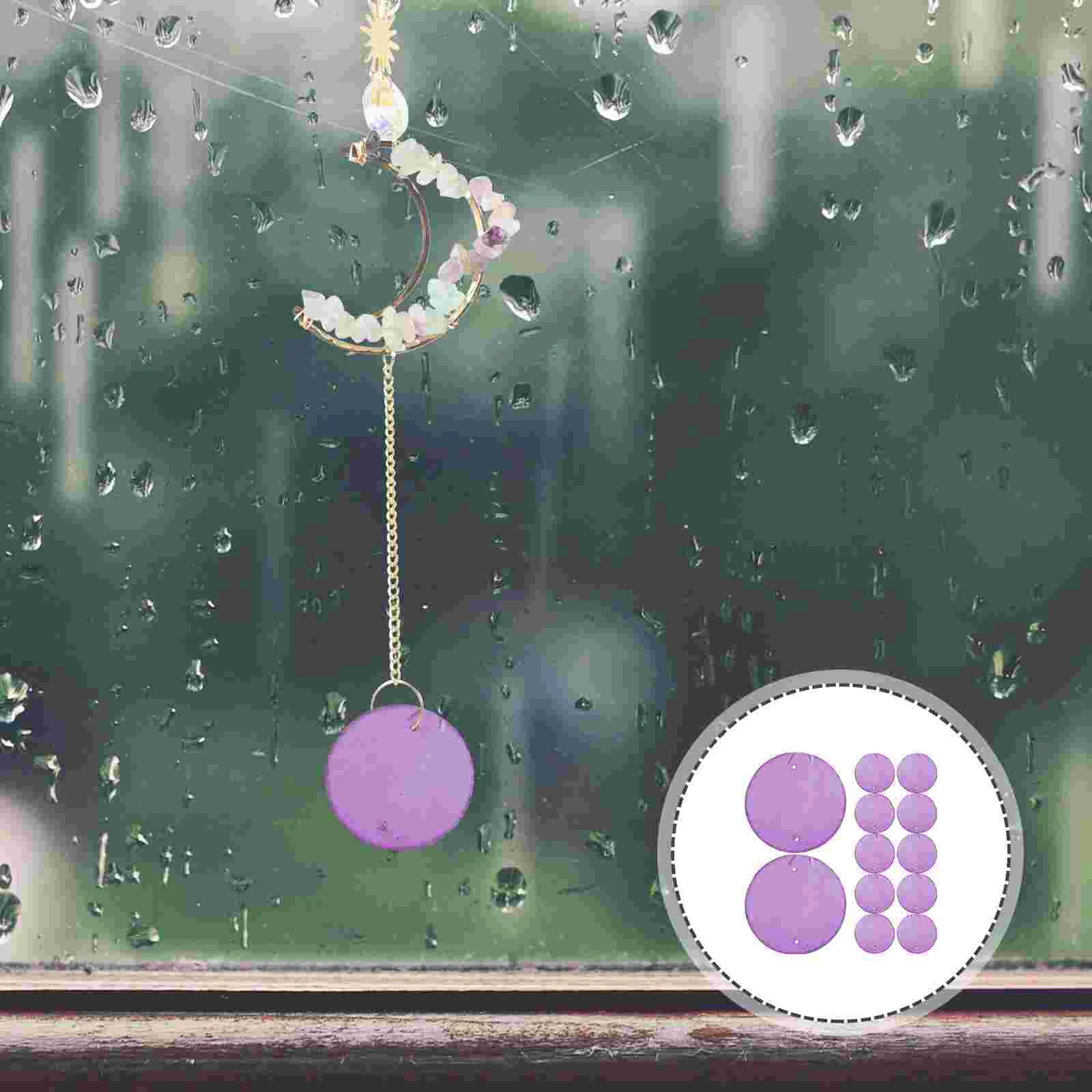100 Pcs Shell Slice Decor Natural Wind Chime Diy Shells Pieces Round Beads Hanging Home Decor Jewelry Making Material Craft 2