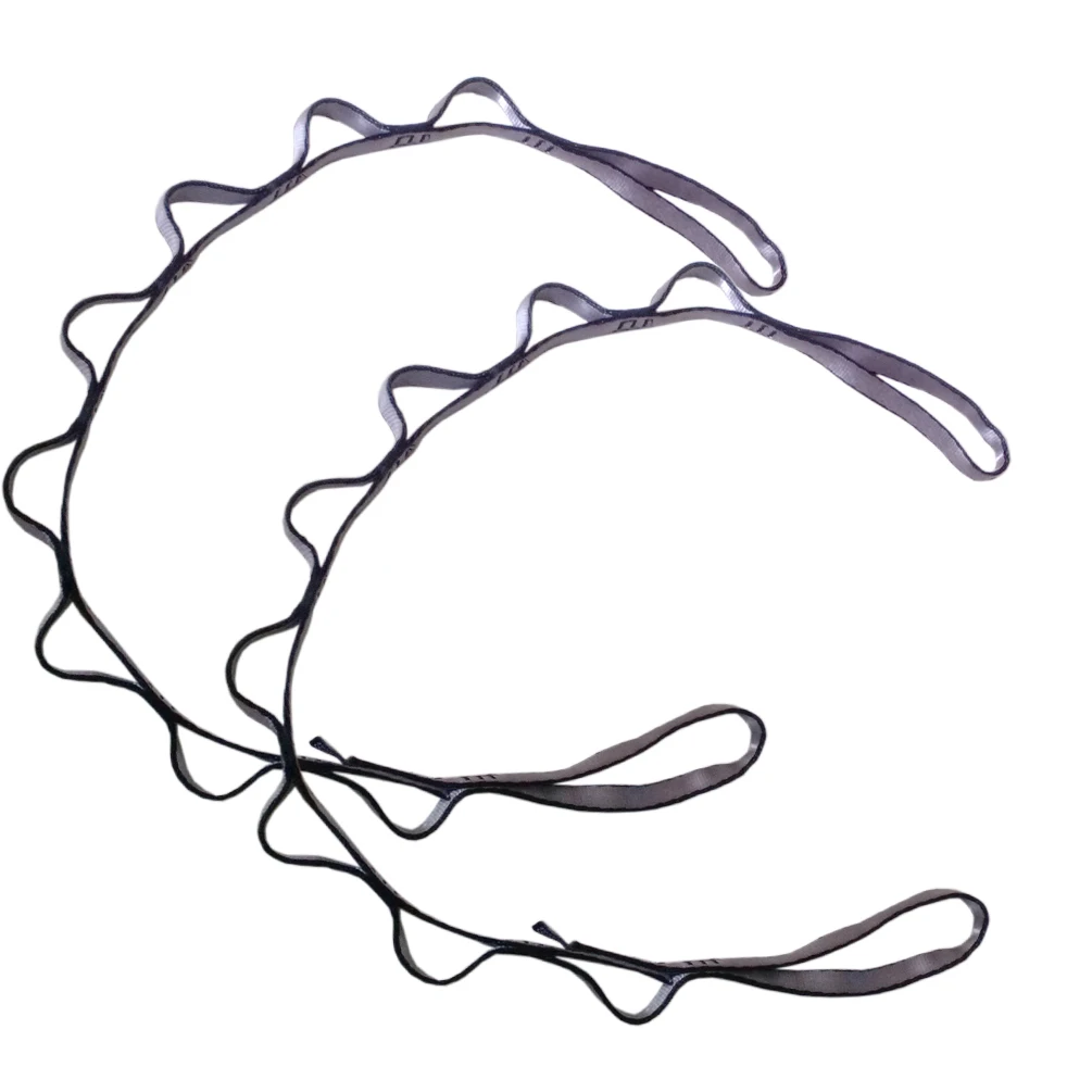 Yoga Sling Extender Strap Rope Daisy Chain for Yoga Hammock Outdoor Camping Rock Climbing Sport A pair Wellsem fitness resistance band fitness accessories