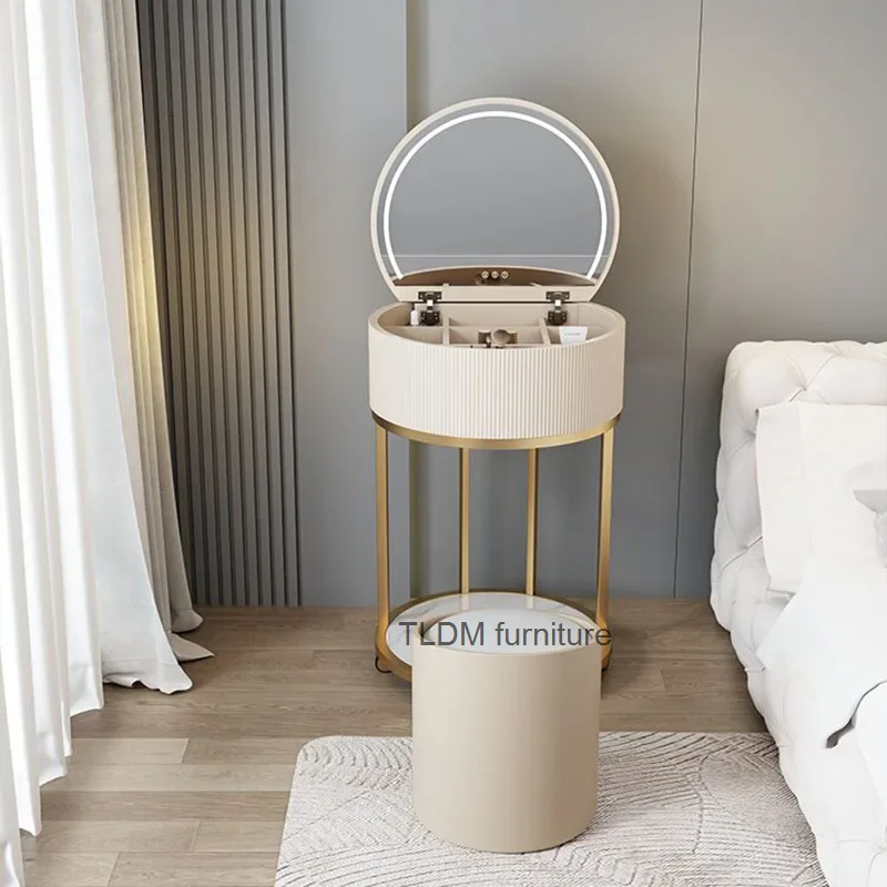 

Светодиодные светильники для хранения, туалетный столик, ящик, в нордическом стиле, для гостиной, макияжа, туалетный столик для девочек, домашнее украшение для комнаты