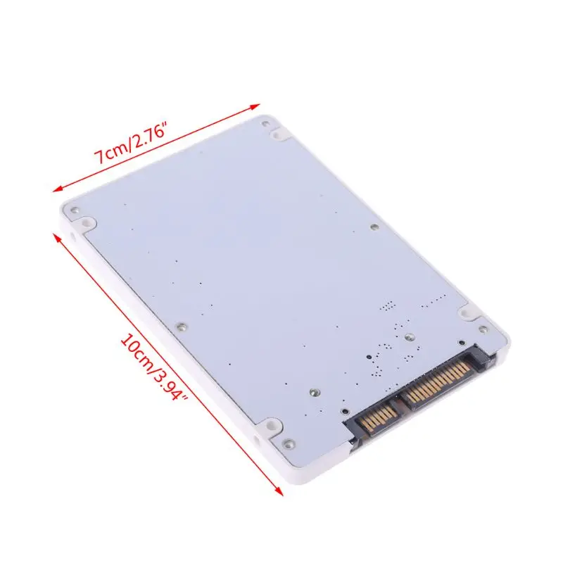 New 1.8" Micro SATA SSD HDD to 2.5" SATA Adapter Converter Card with 7mm Thick 